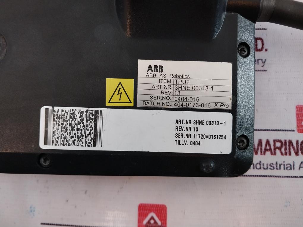 Abb 3Hne 00313-1 Robot Teach Pendant Tpu2 Controller