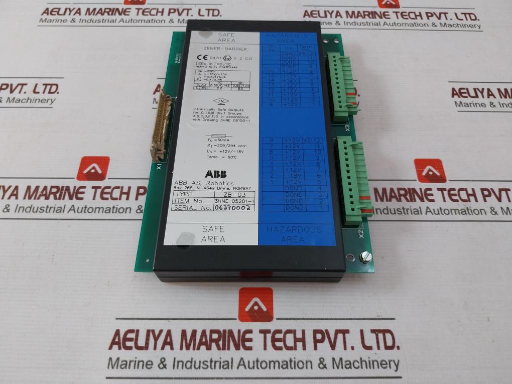 Abb 3Hne 05281-1 Zener-barrier 250V 105/121 Ma 3Hne 06150-1