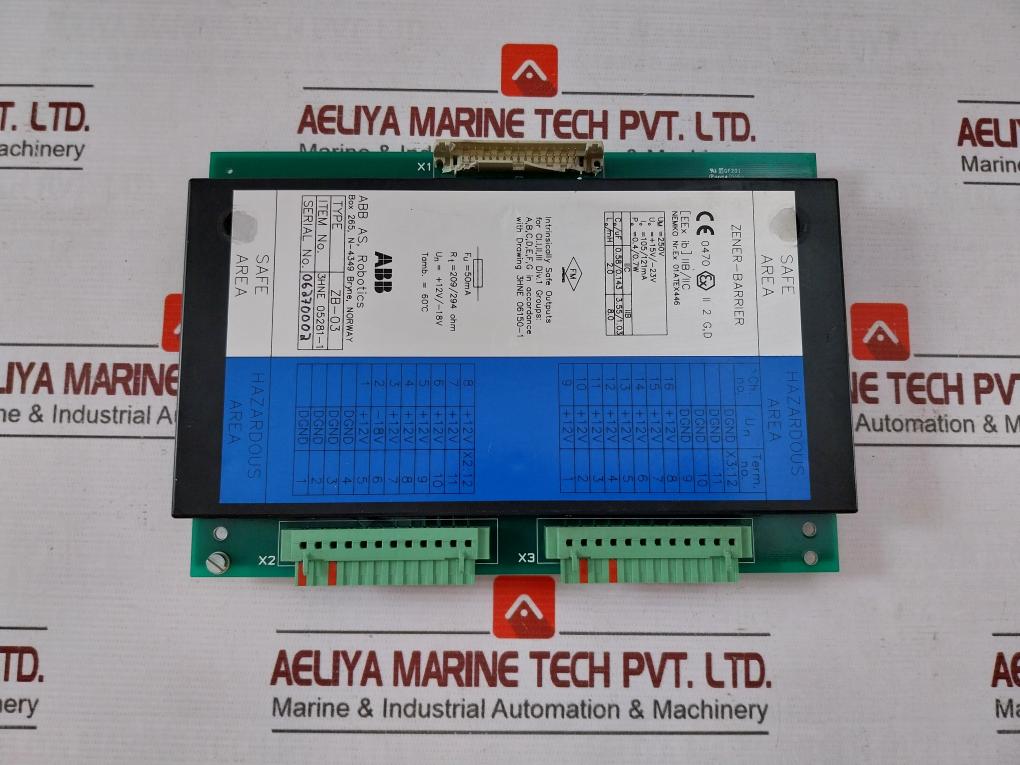Abb 3Hne 05281-1 Zener-barrier 250V 105/121 Ma 3Hne 06150-1