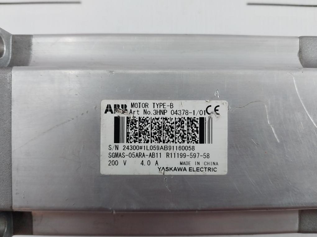 Abb 3Hnp 04378-1/01 Servo Motor 200V 4.0 A Ts2640N871E172 J61678