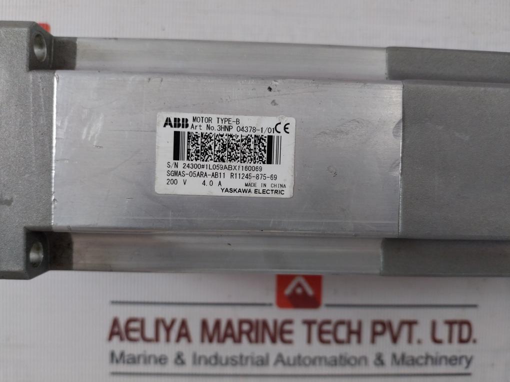 Abb 3Hnp 04378-1/01 Servo Motor 200V 4.0A Ts2640N871E172 J62786 W424/W425
