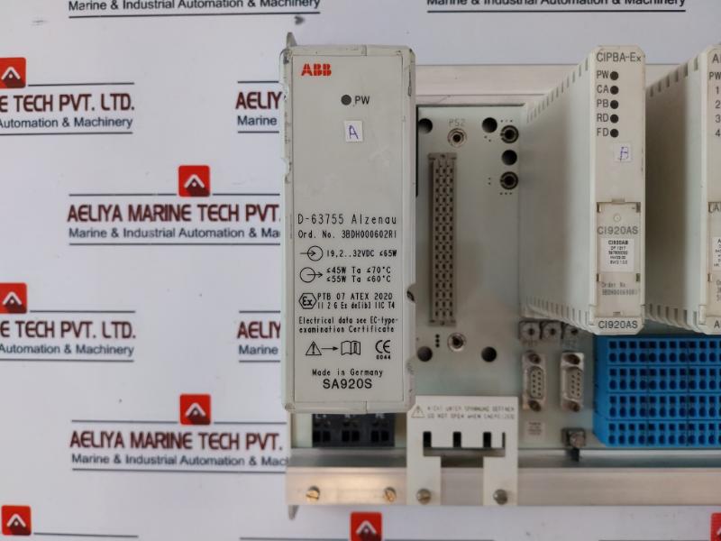 Abb 3Bdh000602R1 Power Supply With Remote S900 I/O System Sa920S