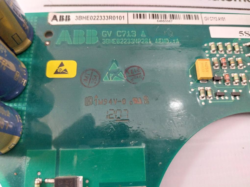 Abb 3bhe022333r0101 Gate Driver Board Gvc713 A101 Pcb Module