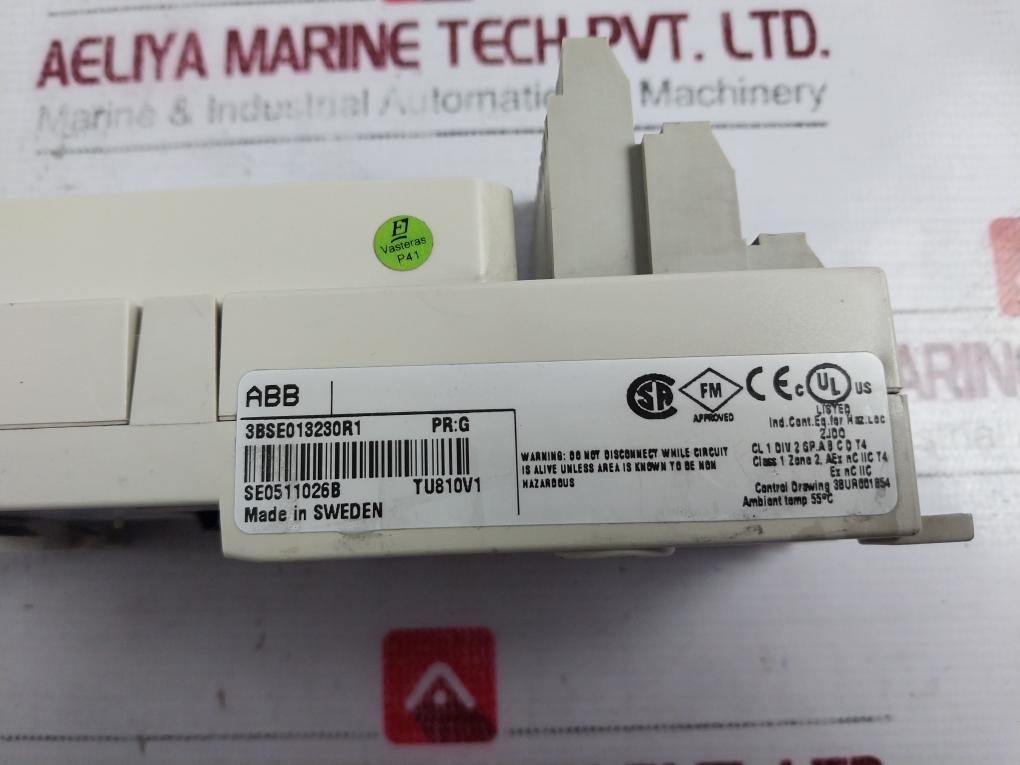 Abb 3bse008508r1 Di810 Digital Input W/ 3bse013230r1 Compact Module Termination Unit