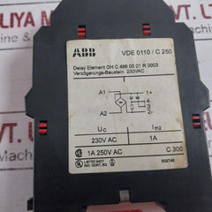 Abb 509745 Industrial Relay With Delay Element 1A 250Vac 230Vac Vde 0110/C 250