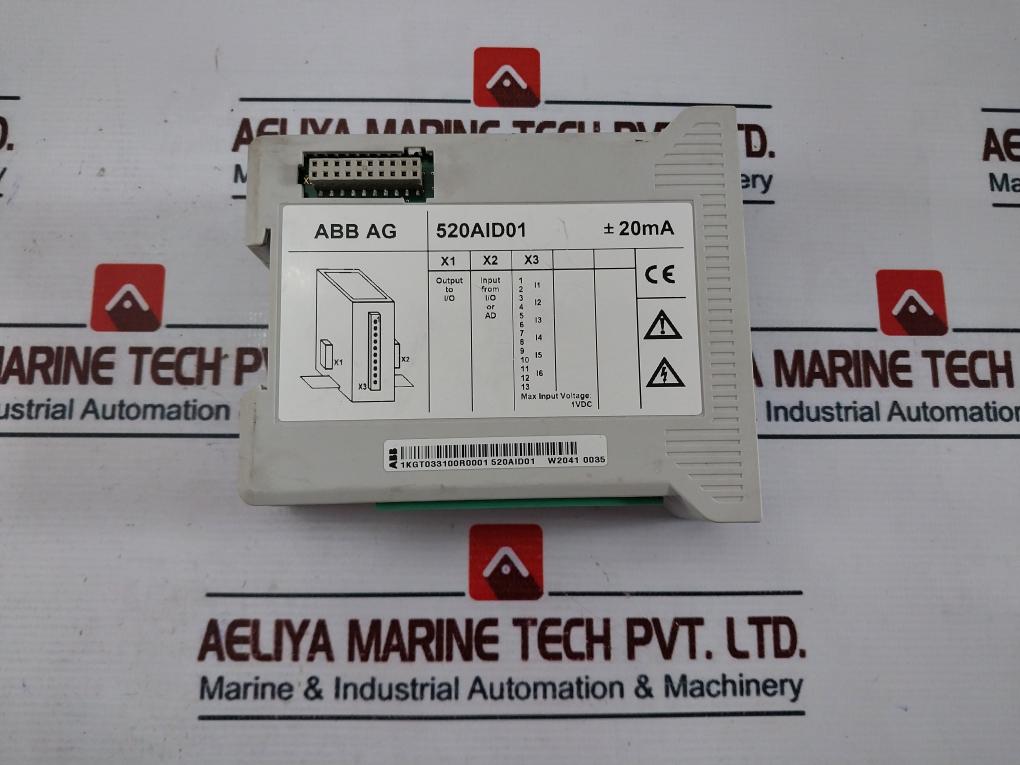 Abb 520Aid01 Analog Input Module 1Kgt033100R0001