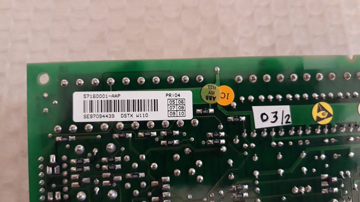 Abb 57160001-aap Pc Board Dstx W110 Fahm 200 Se97094439