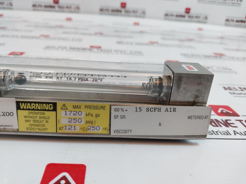 Abb 609b430u18 Flowmeter 03a.10a6131ss/vit 1/4” Inlet