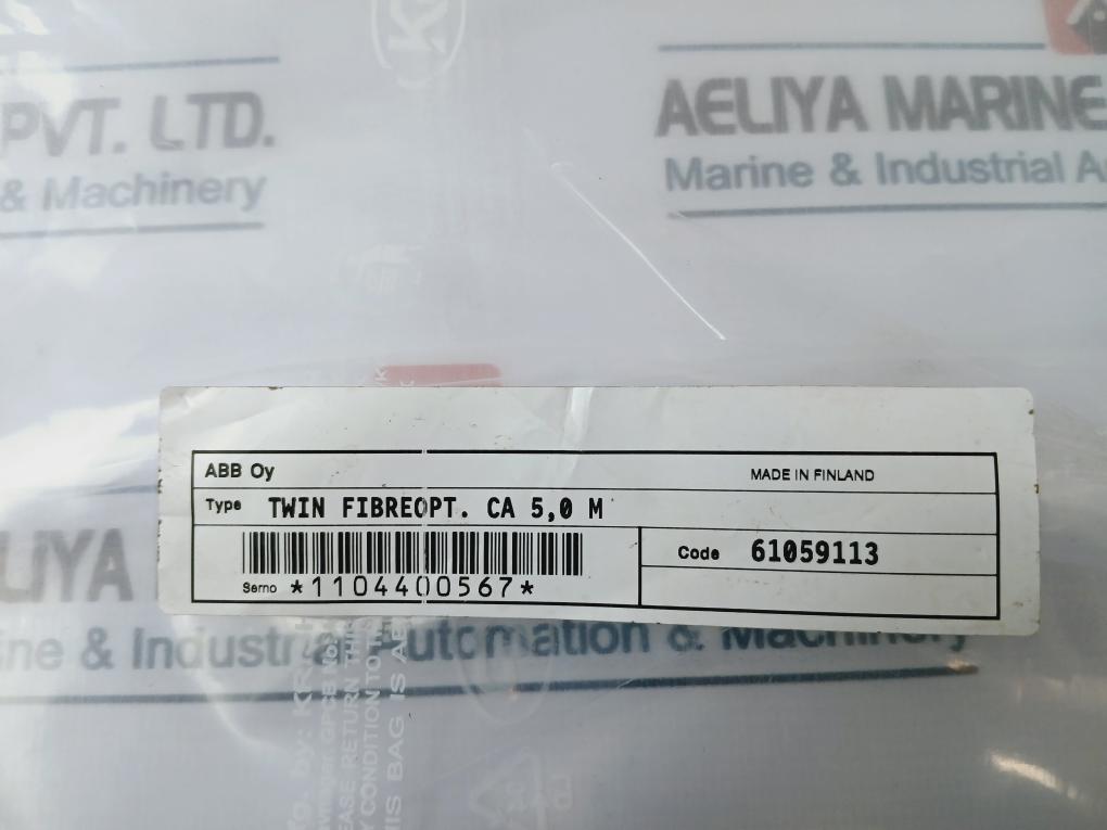 Abb 61059113 Twin Fiber Optic Cable 5M