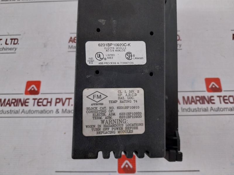 Abb 6231Bp10920C-k Analog I/O Electronic Module 24/48 Vdc 6231Bp10920
