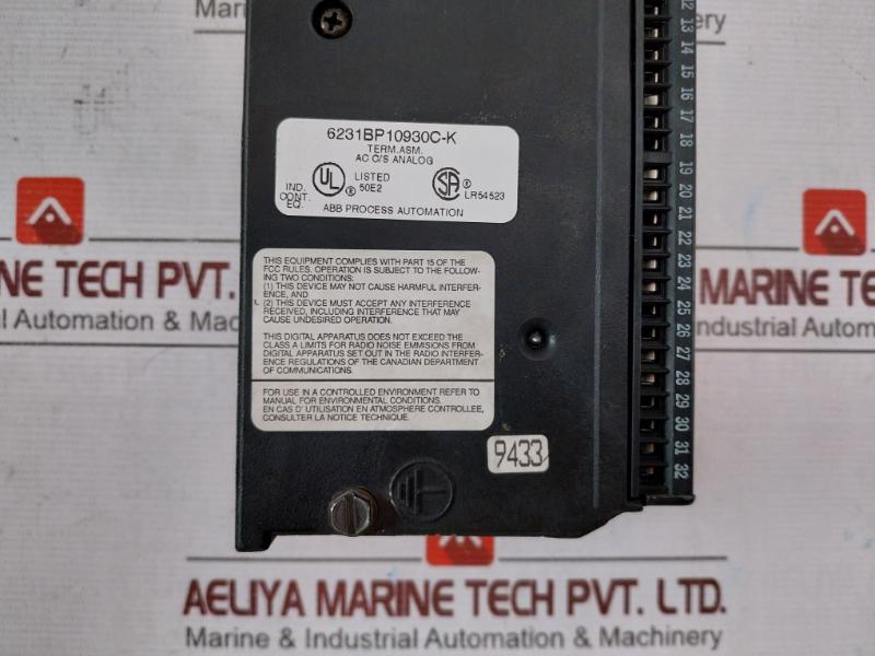 Abb 6231Bp10920D-k Analog Input Output Block 6231Bp10910 6231Bp10930C-k 06082842