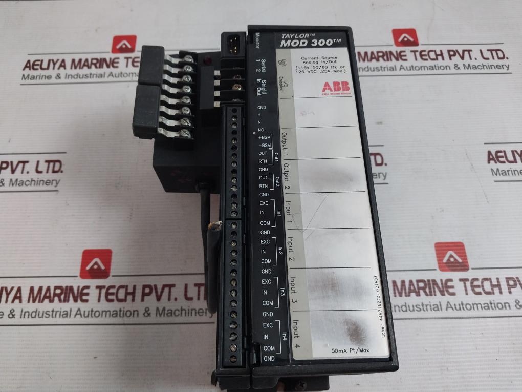 Abb 6231Bp10930C-k Current Source Analog I/O Module 115V 50/60Hz 125Vdc 0.25A