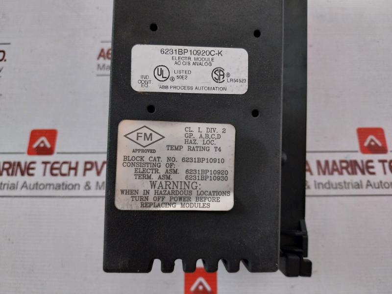 Abb 6231Bp10930C-k Current Source Analog I/O Module Ic660Bsm021C 6231Bp10920C-k