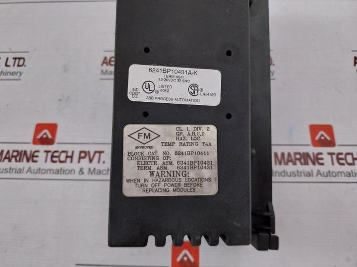 Abb 6241Bp10421A-k Analog I/O Electronic Module 12/24 Vdc
