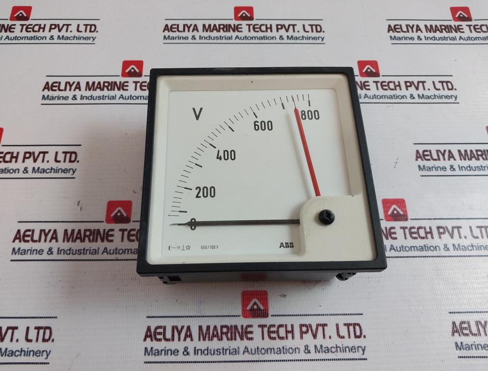 ABB 660/100V Volt Meter 0-800V