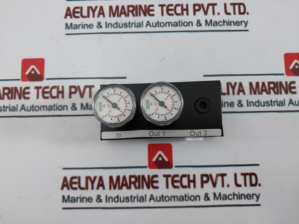 Abb 7959112 Manometer Block-c Alu G1/4" Einf 10bar 0-145 Psi