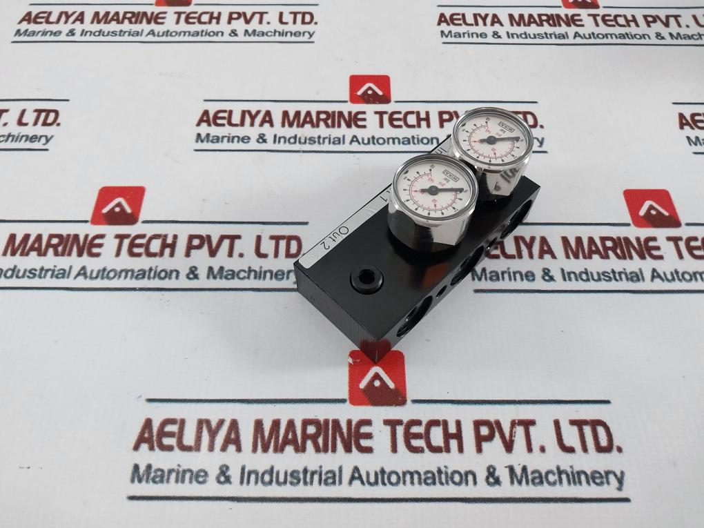 Abb 7959112 Manometer Block-c Alu G1/4" Einf 10bar 0-145 Psi