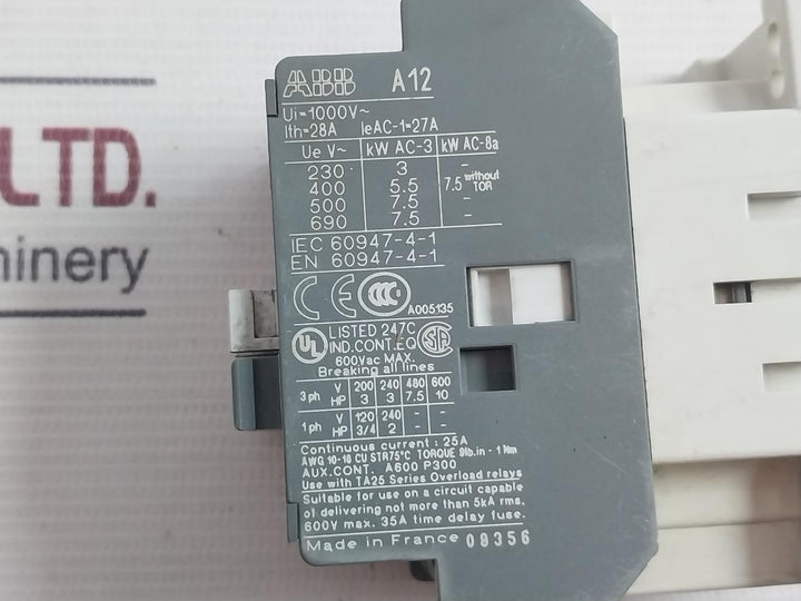 Abb A12-30-10 Contactor 75?C 50-60Hz
