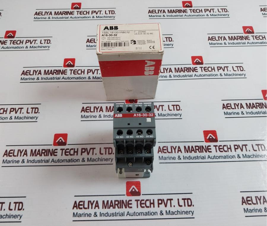 Abb A16-30-32 3 Pole Contactor 220-230v 50hz 230-240v 60hz 30a