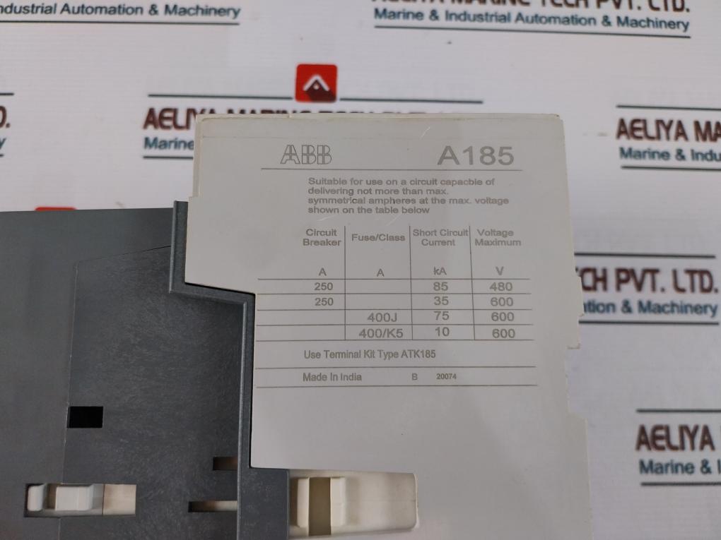 Abb A185-30 Contactor 275A 220-230V 50Hz 230-240V 60Hz