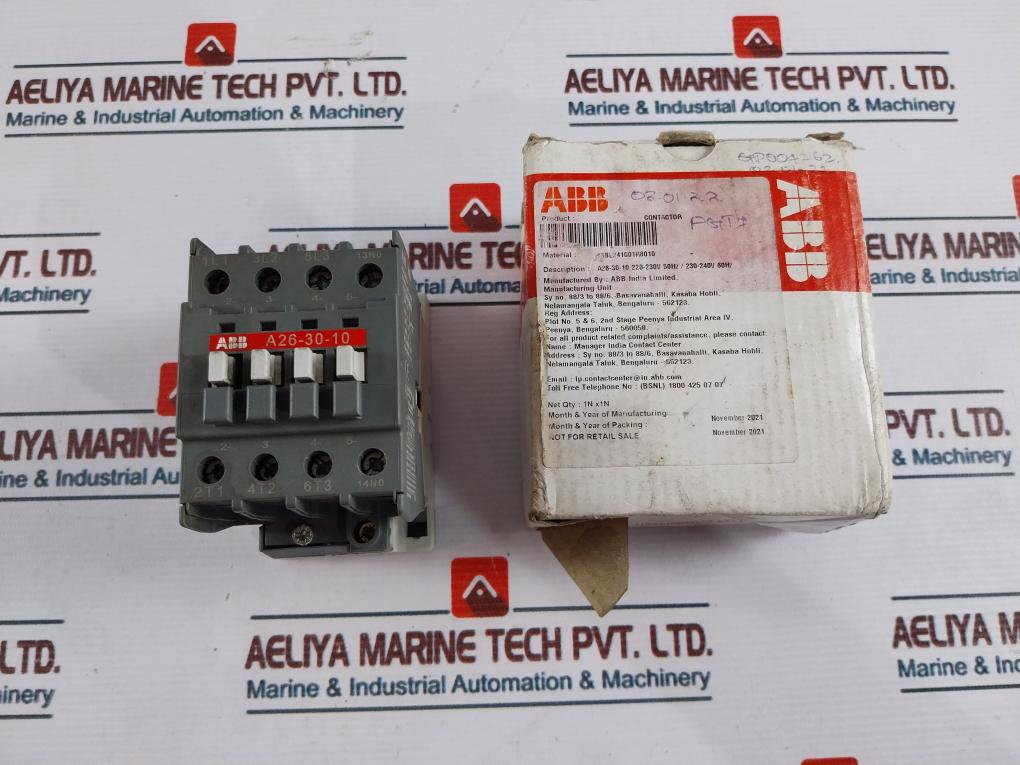 Abb A26-30-10 Contactor 1000V – Aeliya Marine Tech
