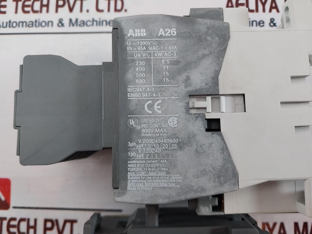 Abb A26-30-32 Contactor 45A 1000V~