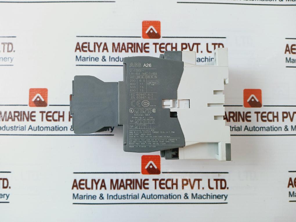 Abb A26-30-32 Contactor 45A 1000V~  600Vac
