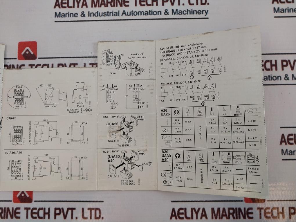 Abb A40-30-32 Power Contactor 65A 1000V~