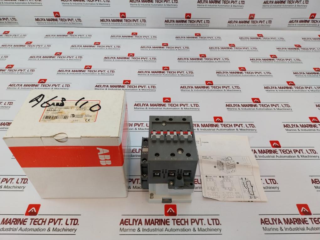 Abb A63-30 Magnetic Contactor 1000V~ Ac/Dc Iec/En 60947-4-1