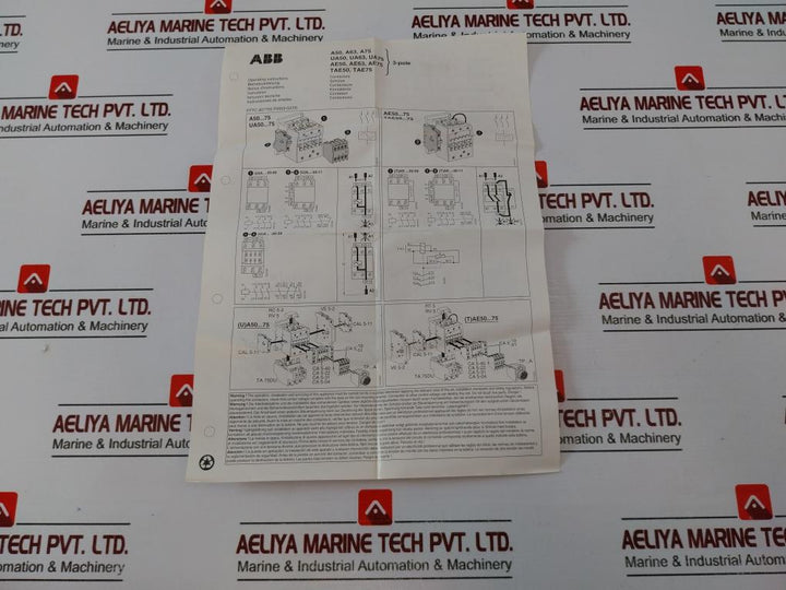 Abb A63-30 Magnetic Contactor 1000V~ Ac/Dc Iec/En 60947-4-1