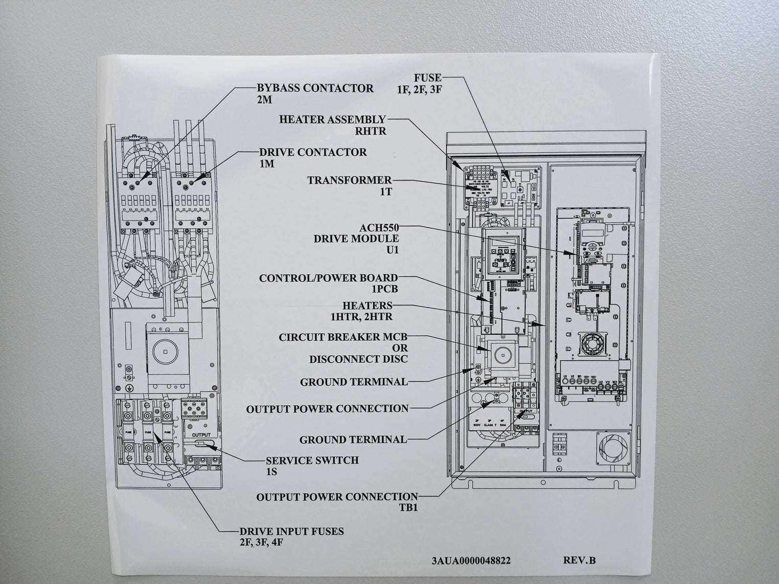 Abb Ach550-bcr-045A-4+B058+F267 Variable Frequency Drive (Vfd) 44A 380-480Vac