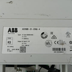 Abb Ach580-31-07A6-4 Wall-mounted Ultra-low Harmonic Drive Afb1224Ehe Ip21 2A