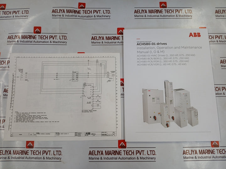 Abb Ach580-bcr-034A-4+J429 Hvac Enclosed Industrial Control Panel V2.15.0.4 34 A