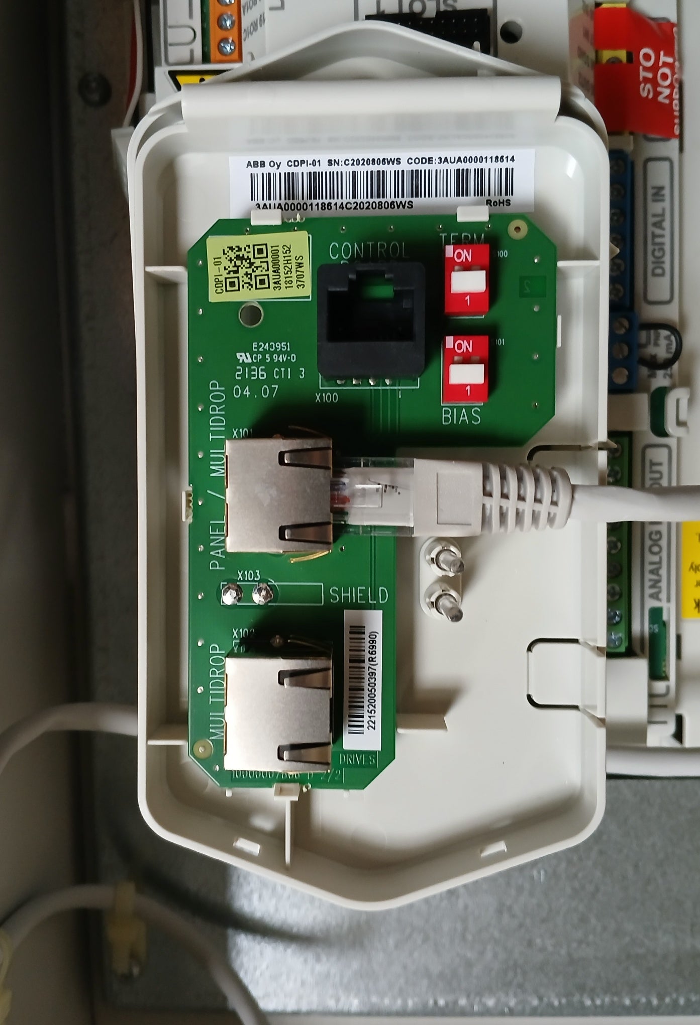 Abb Ach580-bcr-052A-4+B056+F267 Hvac Enclosed Industrial Control Panel 40 Hp 52A