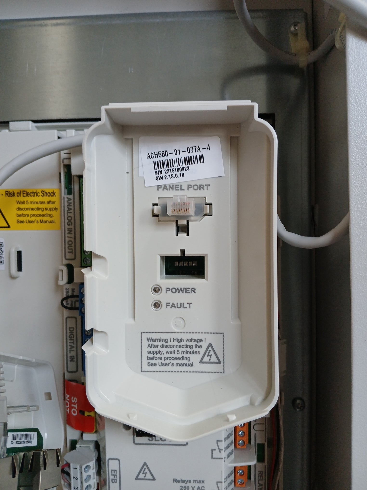 Abb Ach580-bcr-077A-4+B056+F267 Hvac Enclosed Industrial Control Panel 0–500 Hz