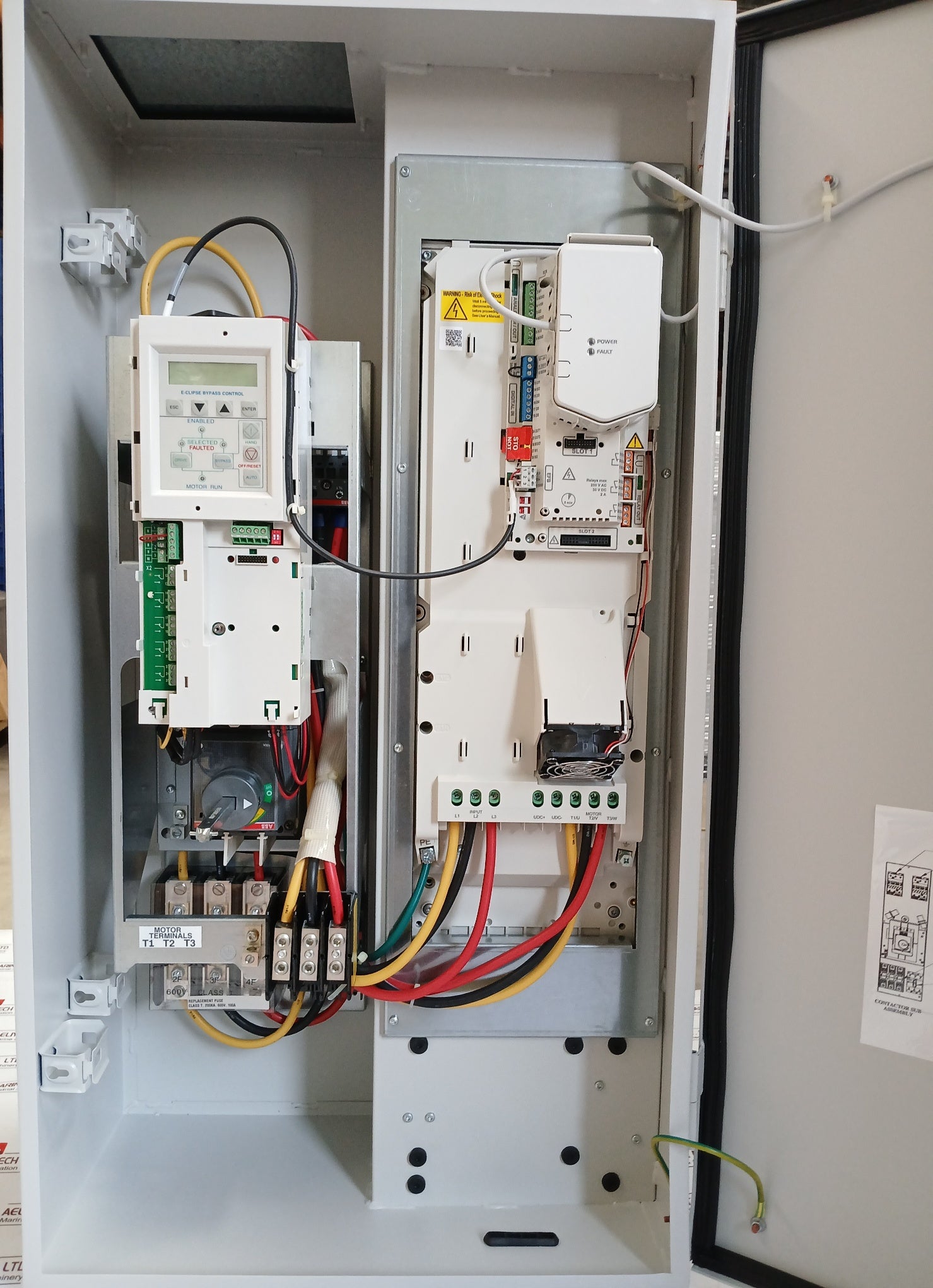 Abb Ach580-bcr-077A-4+B056+F267 Hvac Enclosed Industrial Control Panel 0–500 Hz