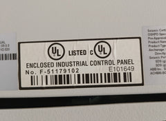 Abb Ach580-bcr-077A-4+E213+F267 Hvac Enclosed Industrial Control Panel Rev A