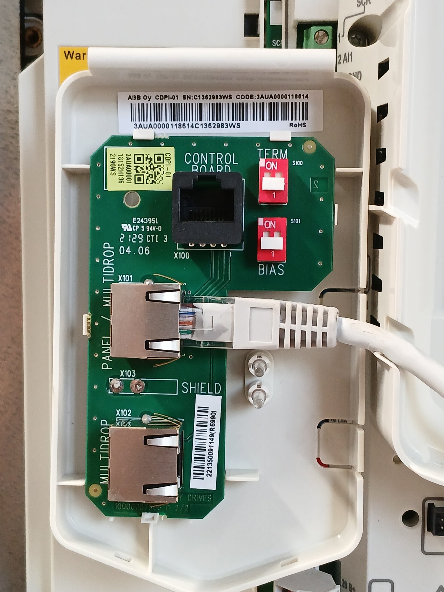 Abb Ach580-bcr-077A-4+E213+F267 Hvac Enclosed Industrial Control Panel Rev A