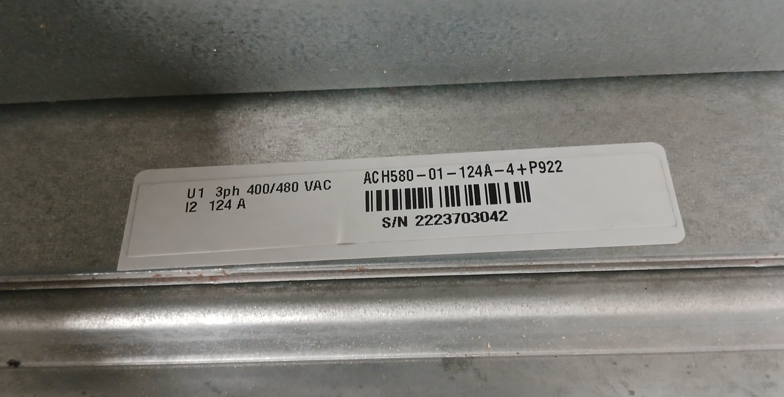 Abb Ach580-bcr-124A-4+B056+F267 Hvac Packaged Drive For E-clipse Bypass & Cb