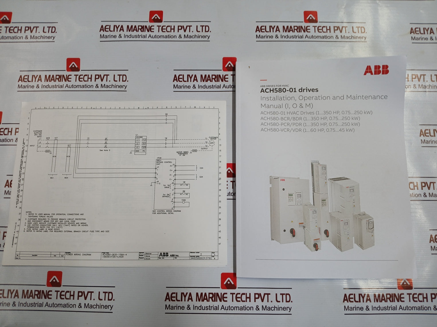 Abb Ach580-bcr-124A-4+B056+F267 Hvac Packaged Drive For E-clipse Bypass & Cb