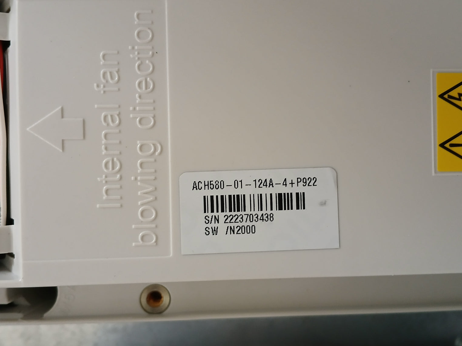 Abb Ach580-bcr-124A-4+F267 Hvac Enclosed Industrial Control Panel 100 Hp 100Ka