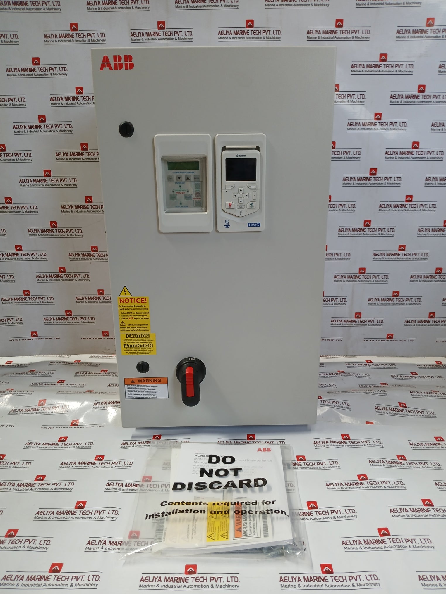 Abb Ach580-bdr-02A7-6+B056+E213+J429 Hvac Enclosed Industrial Control Panel 2 Hp