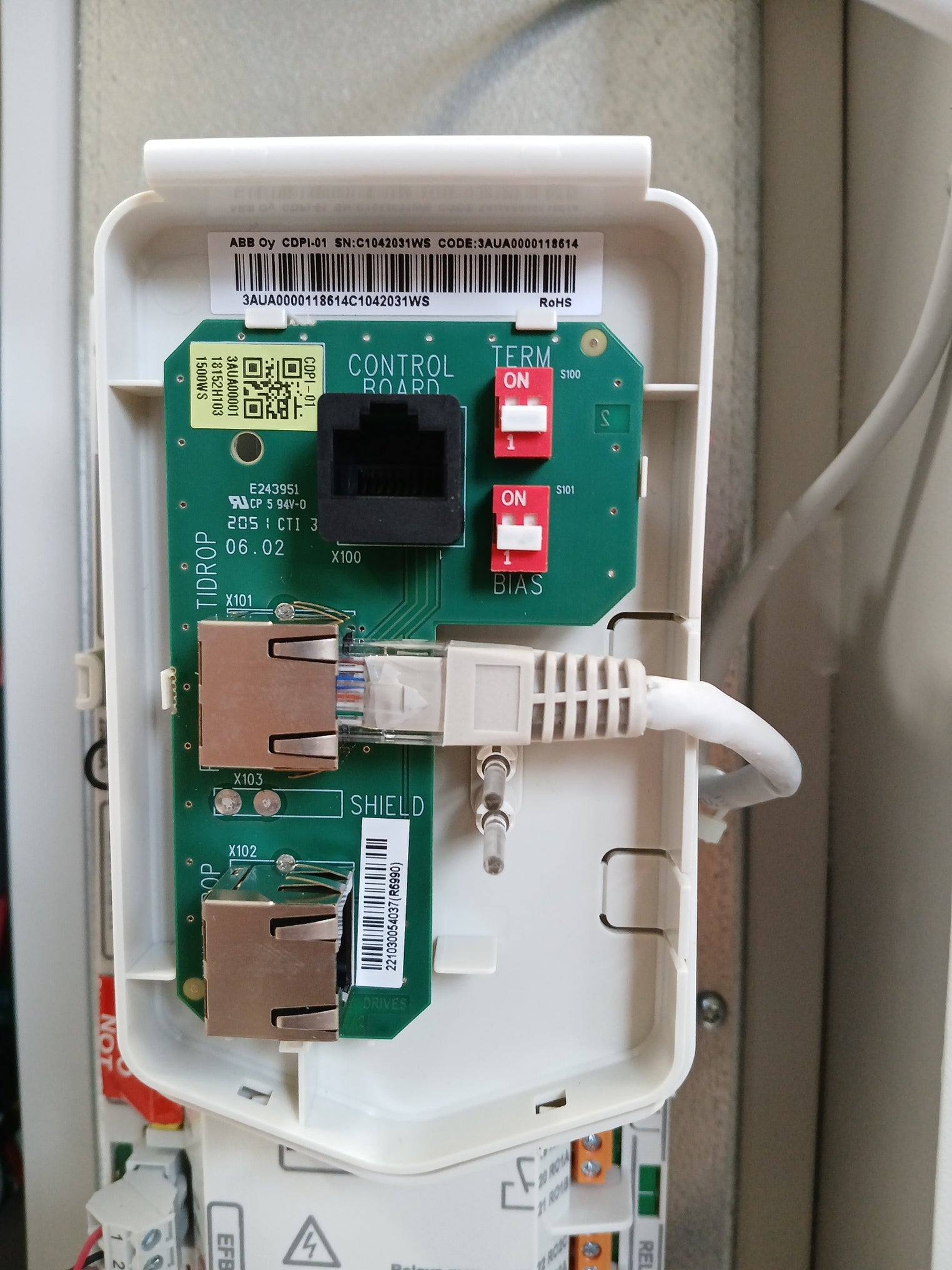 Abb Ach580-bdr-02A7-6+B056+E213+J429 Hvac Enclosed Industrial Control Panel 2 Hp