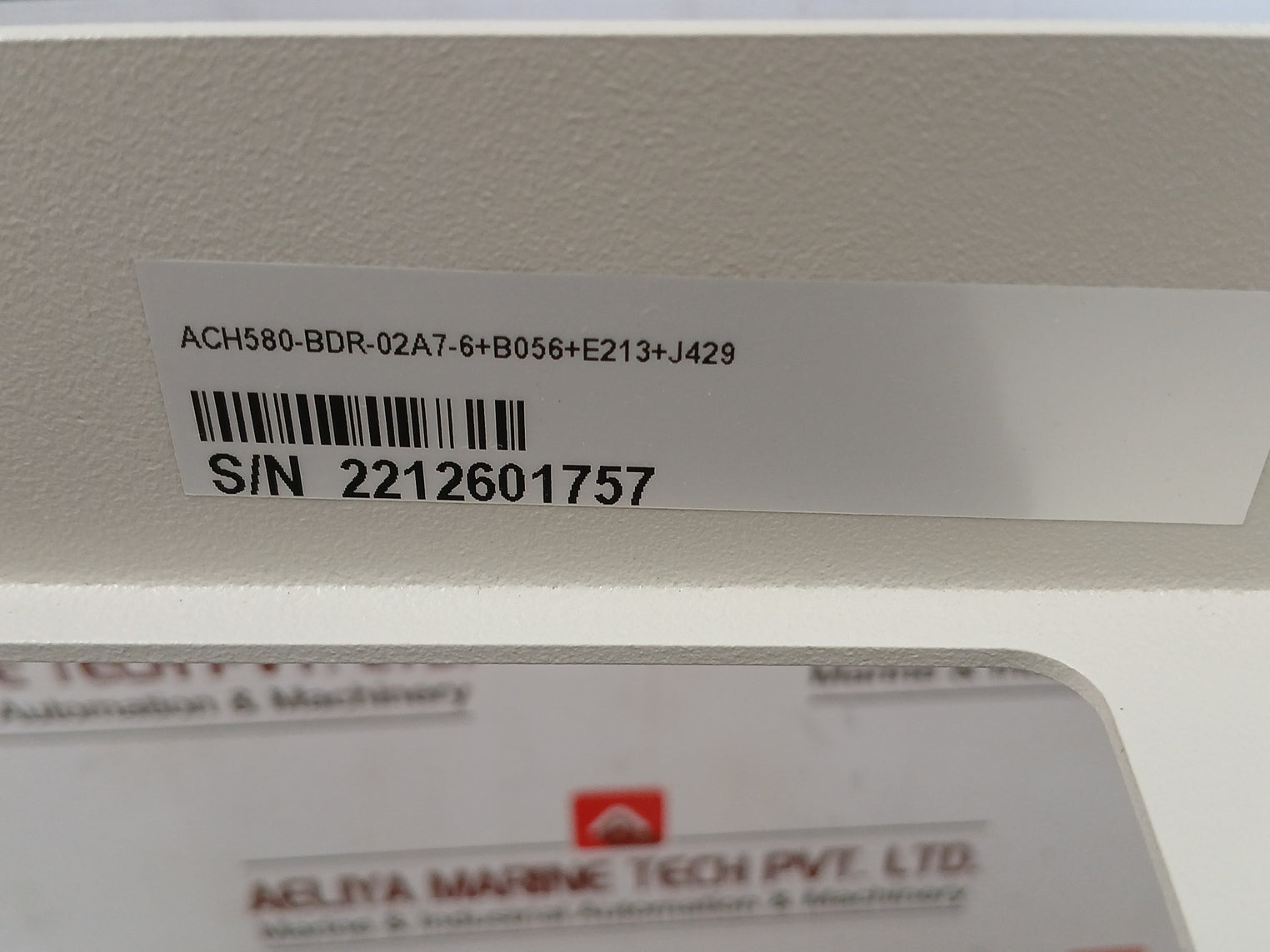 Abb Ach580-bdr-02A7-6+B056+E213+J429 Hvac Enclosed Industrial Control Panel 2 Hp