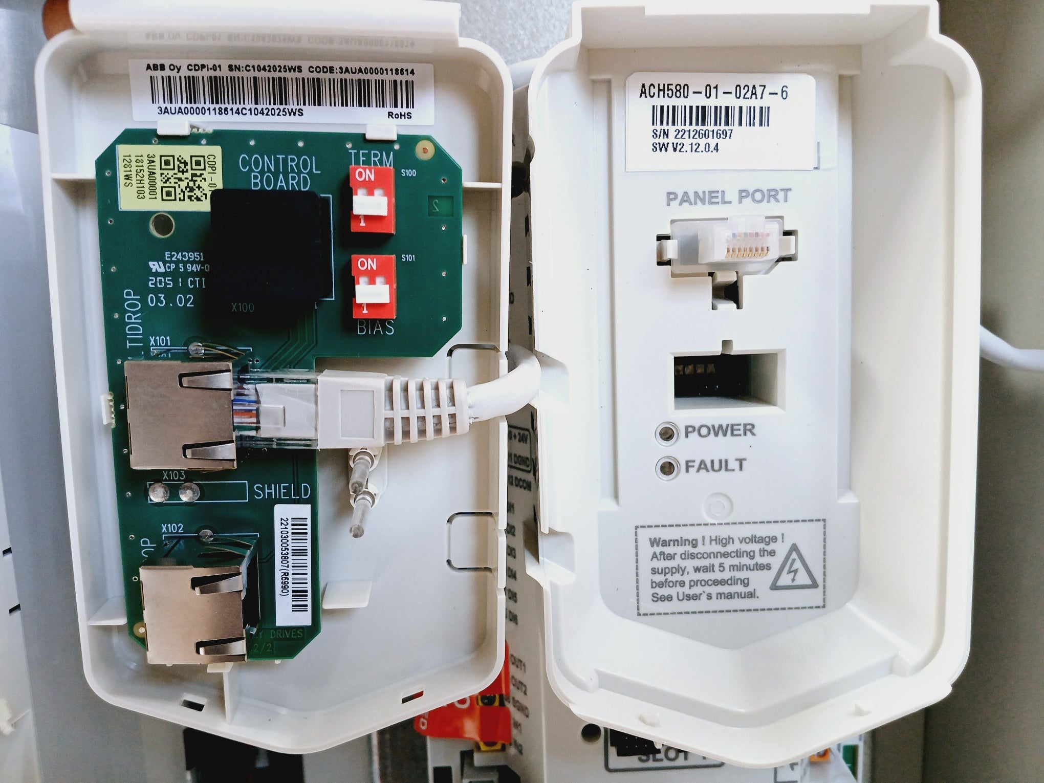Abb Ach580-bdr-02A7-6+B056+E213+J429 Variable Frequency Drive With Bypass 600Vac