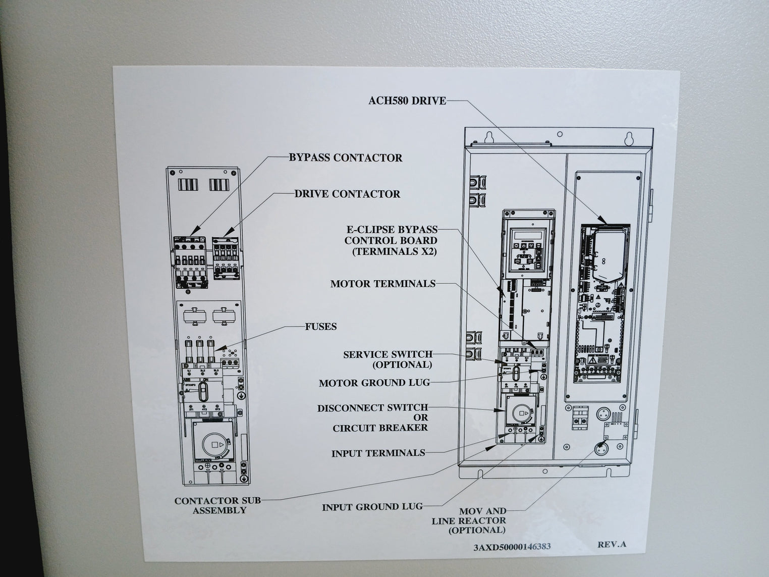 Abb Ach580-bdr-03A9-6+B056+E213+J429 Variable Frequency Drive For Hvac 3Hp 600Va