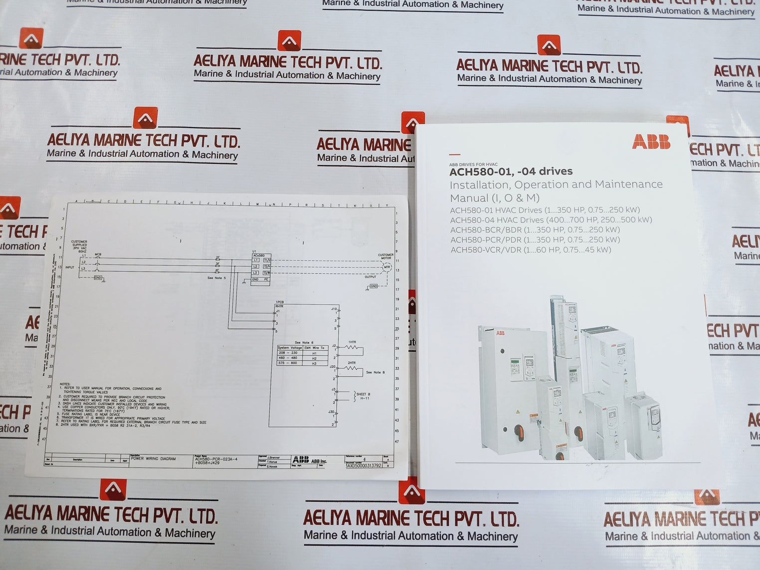 Abb Ach580-pcr-023A-4+B058+J429 Variable Frequency Drive For Hvac System