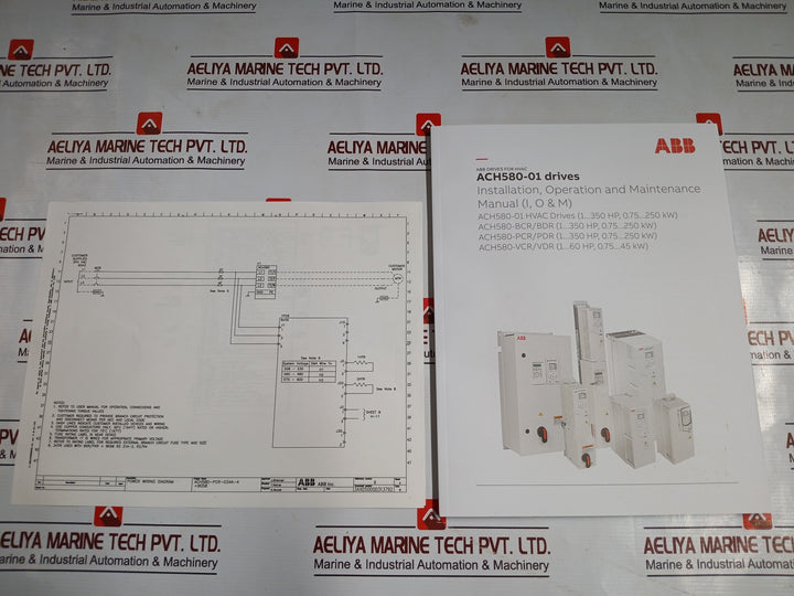 Abb Ach580-pcr-034A-4+B058 Hvac Enclosed Control Panel Ach-ap-h 100 Ka 34A 5.95