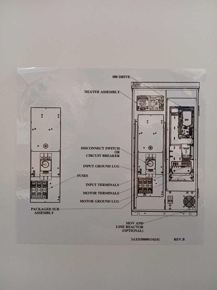 Abb Ach580-pcr-034A-4+B058 Hvac Enclosed Control Panel Ach-ap-h 100 Ka 34A 5.95