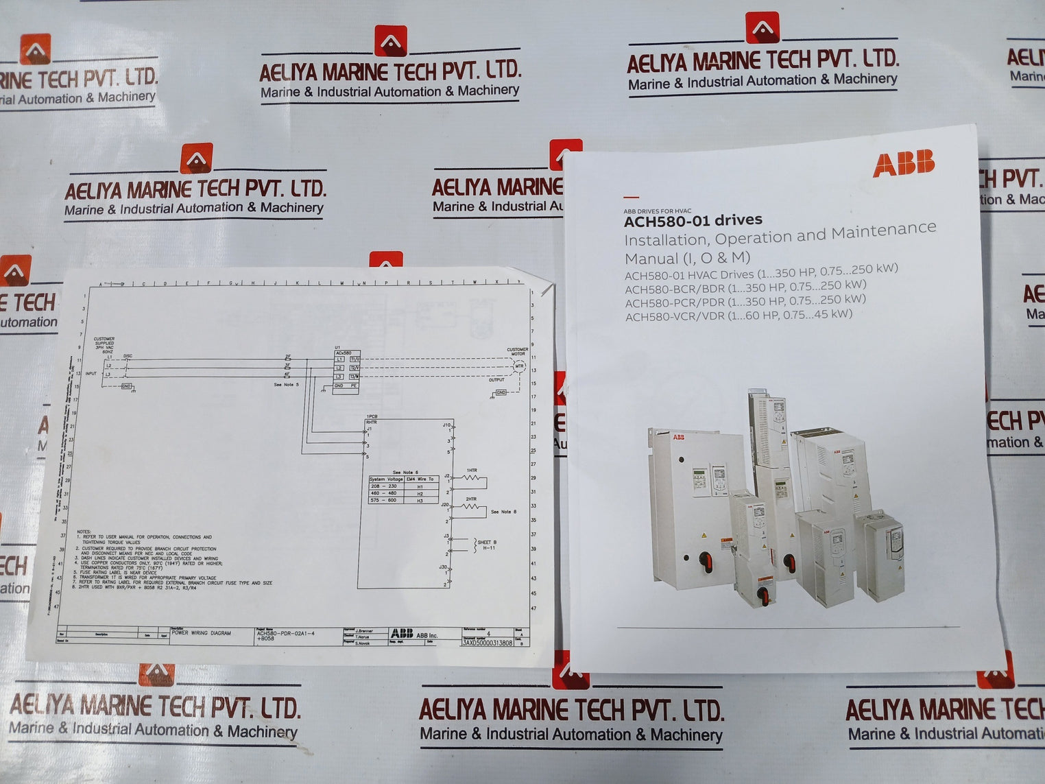 Abb Ach580-pdr-02A1-4+B058 Variable Frequency Drive For Hvac 440-480Vac